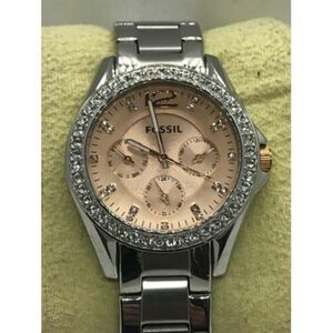 Fossil ES3725 Women's Watch Multi Function Analog Stainless Steel 38mm Case D147